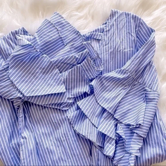 Zara Women’s Stripped Shift Summer Dress Size Small - Picture 7 of 8